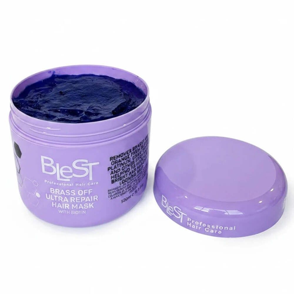 Blest Professional Brass Off Ultra Repair Hair Mask with Biotin (500ml) - Picture 2 of 2